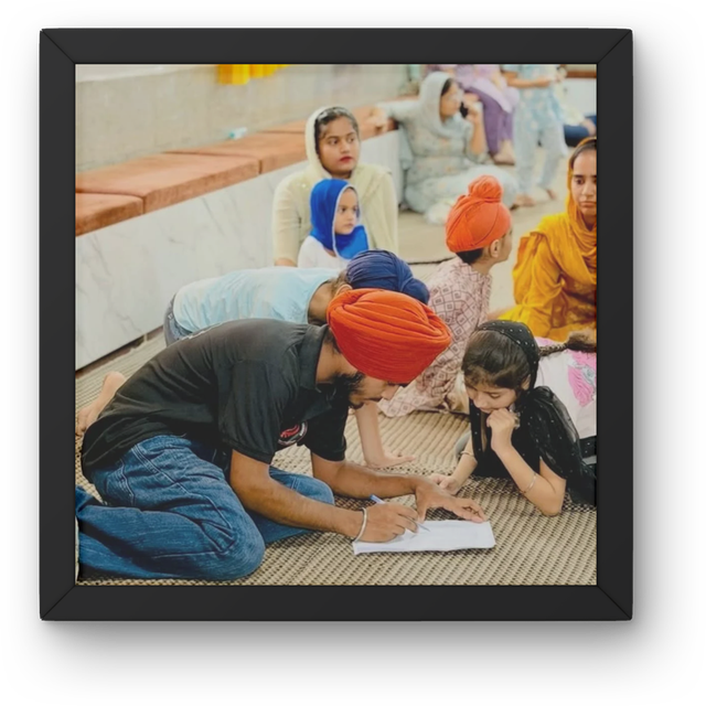 Langar or seva in progress